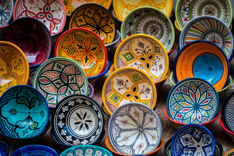 moroccan pottery