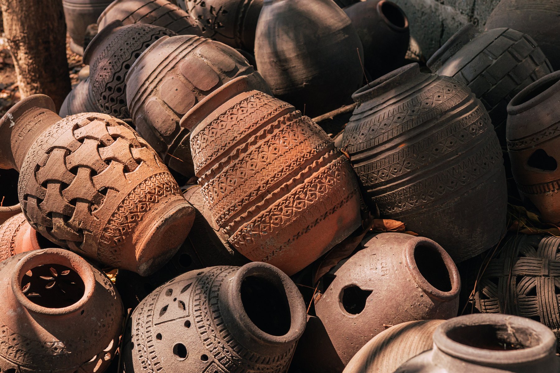 Pile of Clay Jars and Vases